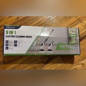 Dovety 9 in 1 Electric Cleaning Brush with Pink Handle